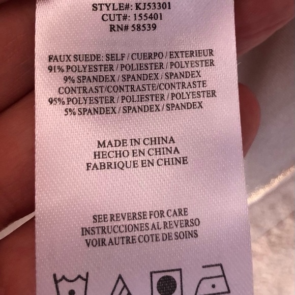 Woman’s Faux Suede Jacket Pastel Pink Size Large NWOT - Picture 8 of 16